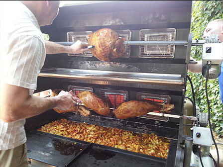 Cuisson tournebroche prestige - Mobigrill - mechoui