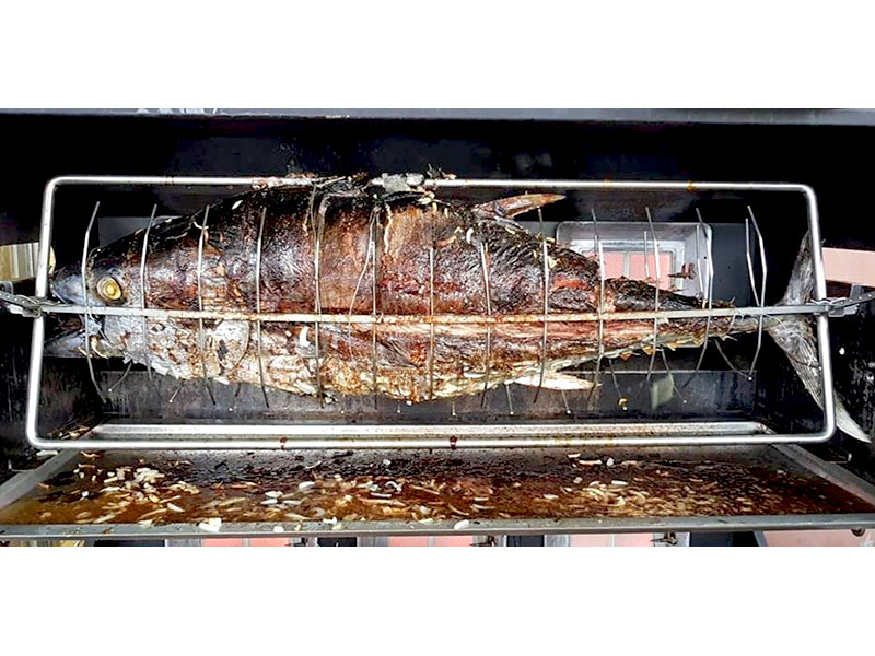 thon a la broche, thon rouge barbecue, poisson broche, mobigrill
