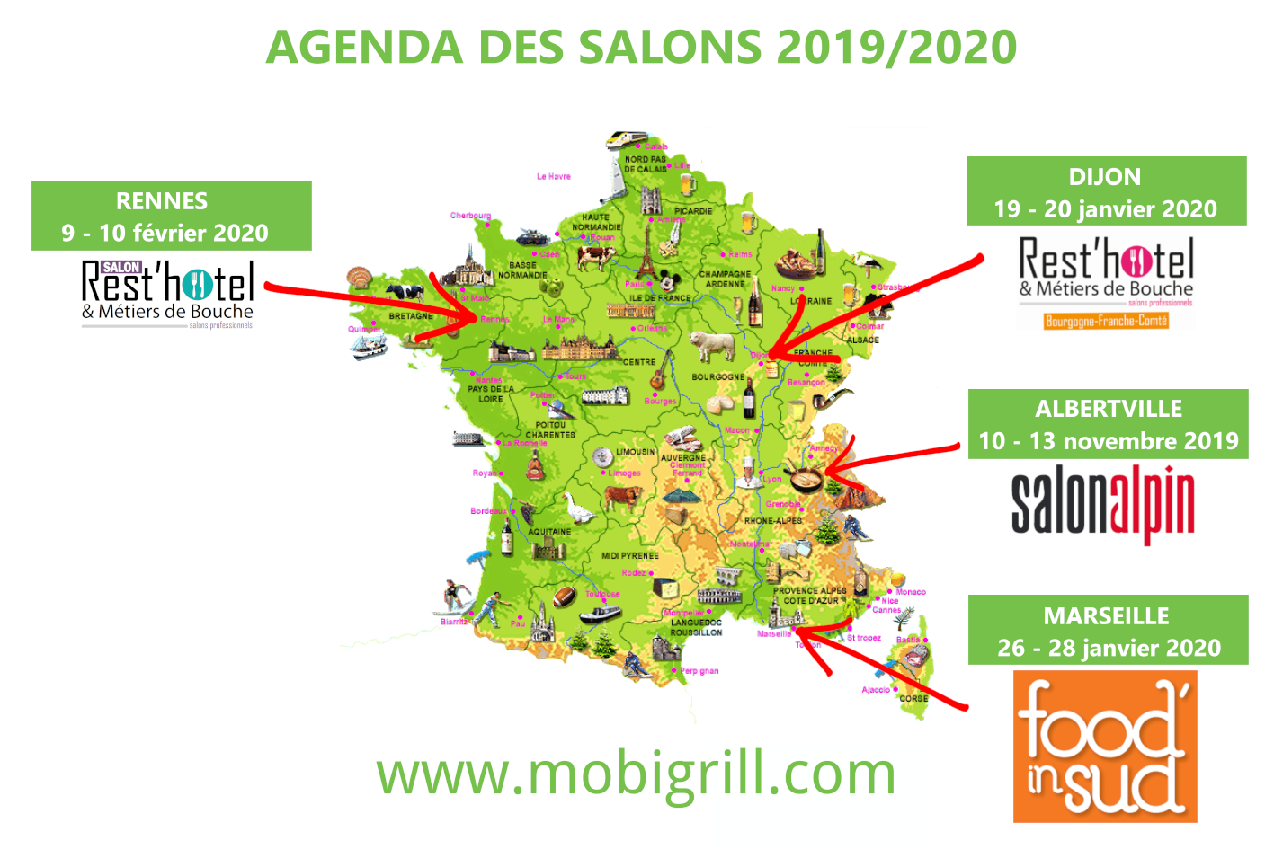 carte des salons Mobi-Grill 2020