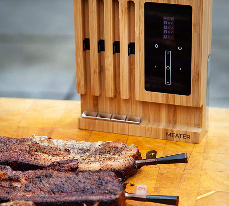 thermometre cuisine, thermomètre de cuisson, thermomètre connecté, thermomètre alimentaire Meater Block mobigrill
