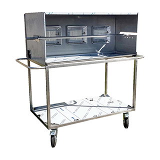 tournebroche inox professionnel, tourne broche, restaurant, terrasse, inox, barbecue broche, vente tournebroche